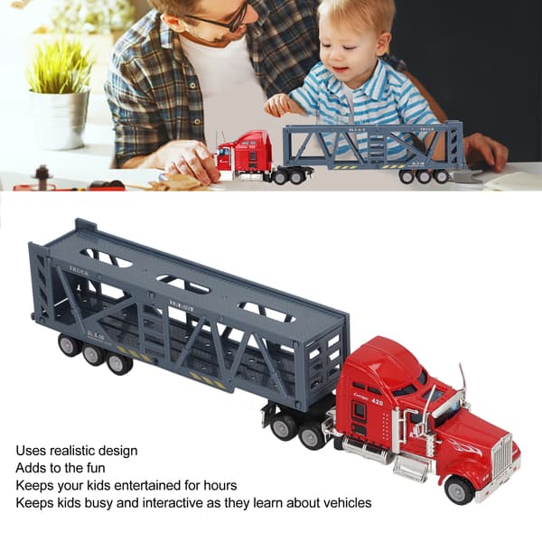 Realistisk RC Containerbil Leksak för Barn - Interaktiv 1/65 Skala Semitrailer
