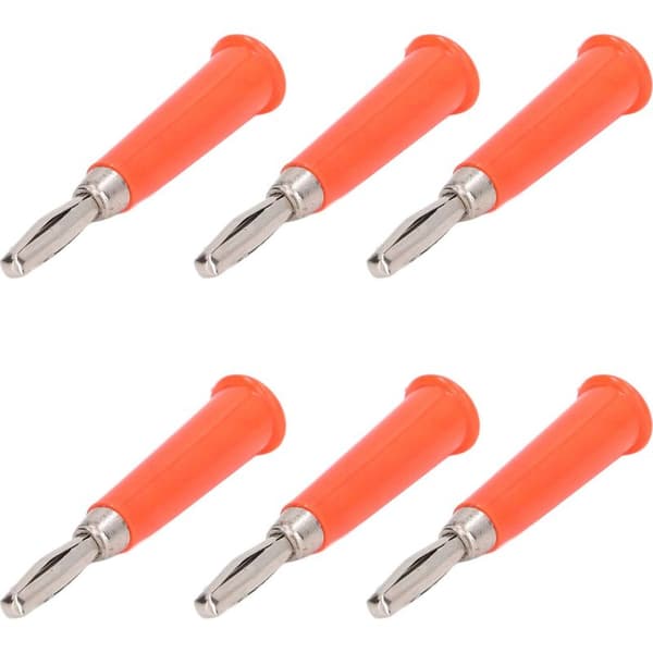 100 stykker 4 mm bananstik rød messing zinklegering ABS svejset til lastbilbatterier
