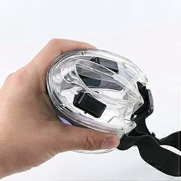 Motorcykelspejle, vindtætte briller, anti-ridse beskyttelsesbriller, anti-stød skibriller, fire-perle briller (Transparent+Farverig)
