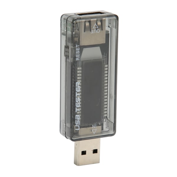 USB-opladermåler LCD-skærm Transparent bærbar strømspændingstester 3,5‑20V 0‑3,3A
