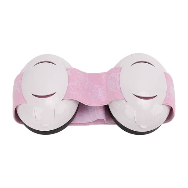 Baby Ørekopper Støjreducerende Høreværn Spædbørn Ørekopper med Elastisk Hovedbøjle til Søvn Rejse Pink