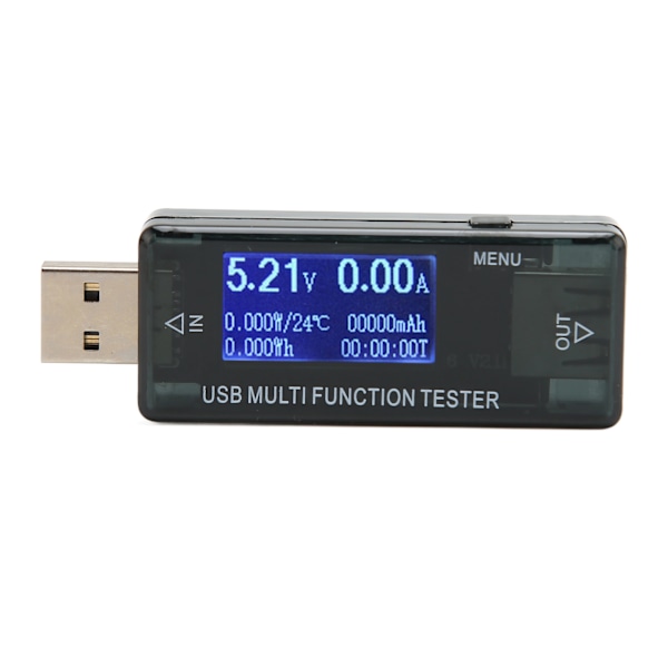 USB-testare Spänningsströmdetektering LCD-display Hög noggrannhet USB-effektmätare 0‑5,5A 4‑30V
