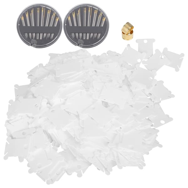 400 stk. korssting viklingsbrett plasttrådviklerplate DIY sytilbehør