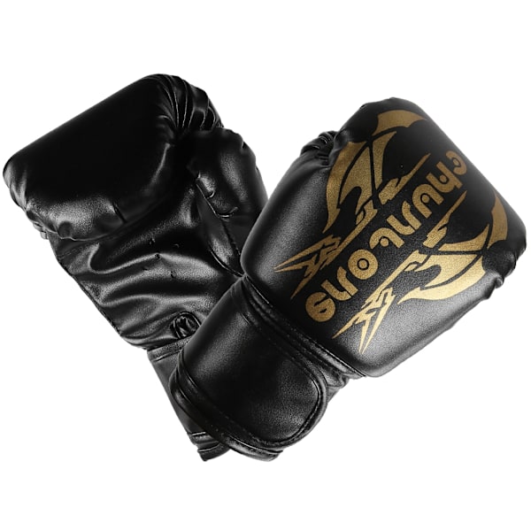 1 par boxningshandskar Sanda Boxhandske Kenpo träningsövningar Utrustning för vuxna barn svart