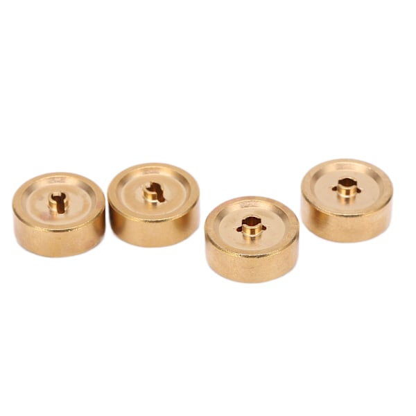 Mässing Hjulvikter Hex Adapter Hållbar RC Hjulvikt Block Motvikt Uppgradering Delar för Axial 1/24 RC Crawler Bil