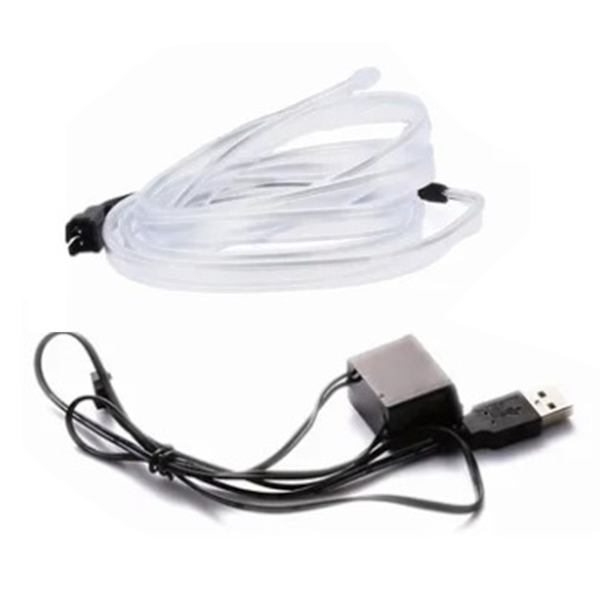 3 meter 5V bil LED indvendig strimlys blændfri hættefod kant atmosfære omgivende belysning med USB-interface blå
