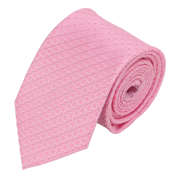Herr slips affärs casual stil polyester silke rutig punkt design slips längd 146cm bredd 8cm för konferenser TG-04
