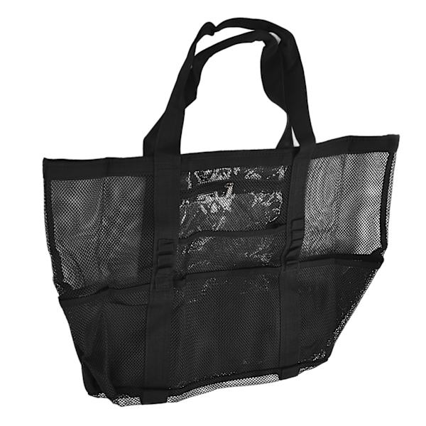 Strandvesker Mesh Oxford Cloth Oversized Oppbevaringsvesker for Strandpiknik Grill Camping