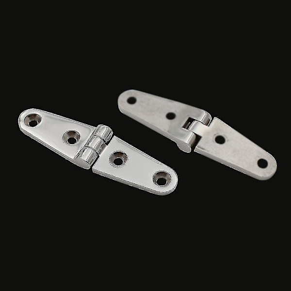 Ruostumattomasta teräksestä valmistettu veneen oven saranat - peilikiillotettu, 27 mm x 103 mm, 4 kpl
