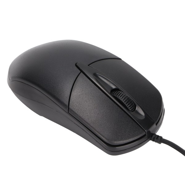 Oppvarmet mus 3 nivåer Justerbar svart Ergonomisk 1600DPI kablet oppvarmingsmus for Windows for OS X System Desktop Laptop