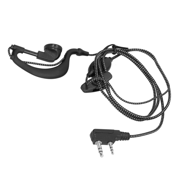 Walkie Talkie-öronsnäcka med tjock snöre flätad tråd öronpropp för Baofeng BF‑6 7 8s Uv5r
