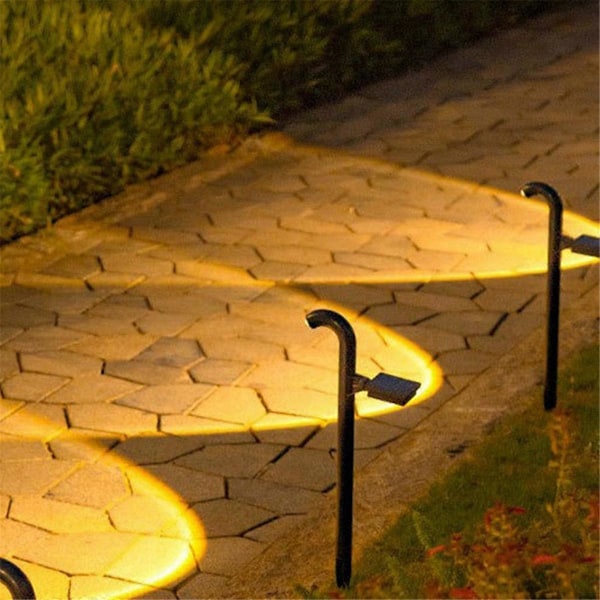 Solcellsdriven Utomhusvägbelysning Landskapsbelysning Vattentät Lampa 1 st