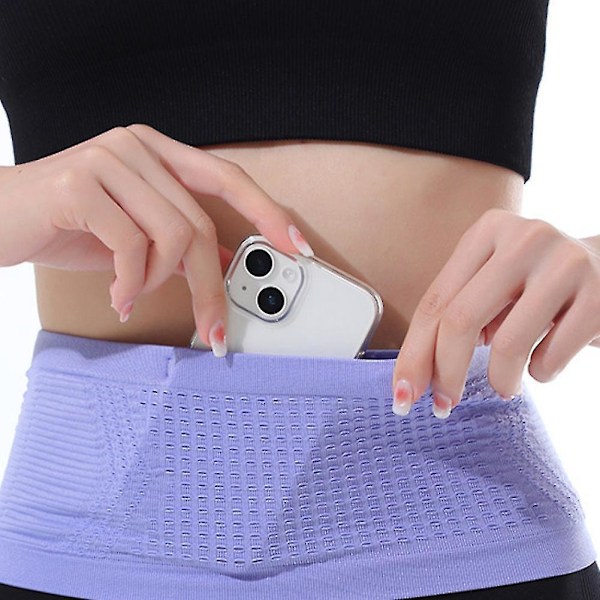 Åndbar Multifunktionel Taljepose til Ridning og Fitness M Lilla