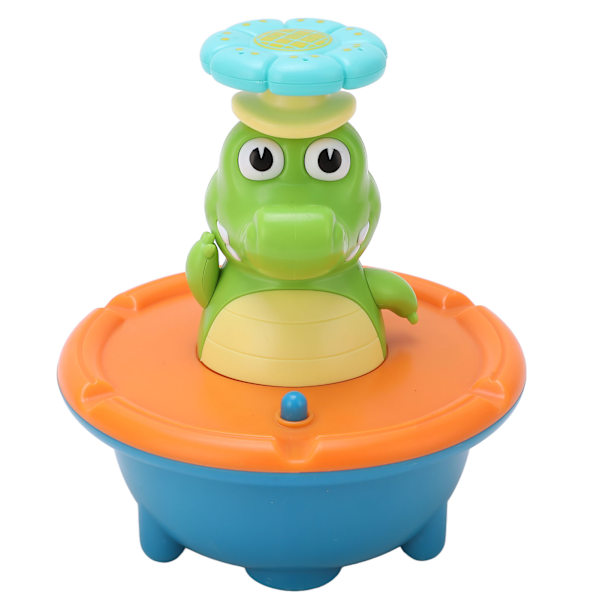 Vattenspruta Krokodil 5 lägen Färgglad fontän Krokodilform Baby Toddler Badleksak Set Orange