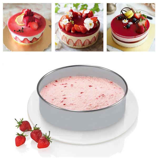 12 st Rostfritt stål Rund Kaka Kex Cutter Bakning Metall Molds för deg Fondant Do