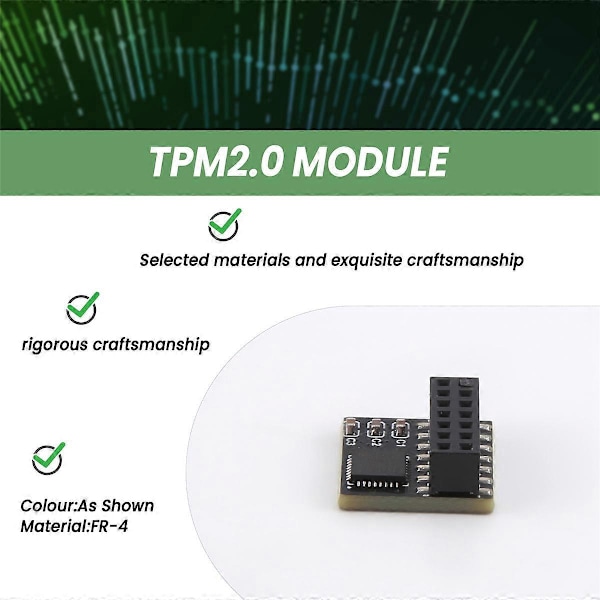 TPM-modul TPM2.0 til TPM SPI Parallel Trusted Platform Module