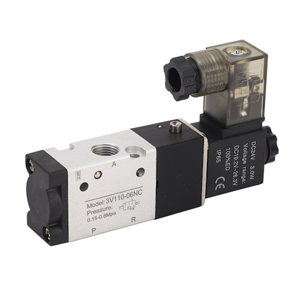 Pneumatisk magnetventil Elektrisk luftbrytare 1/8in NPT 2 Position 3 Väg DC 24V för styrning