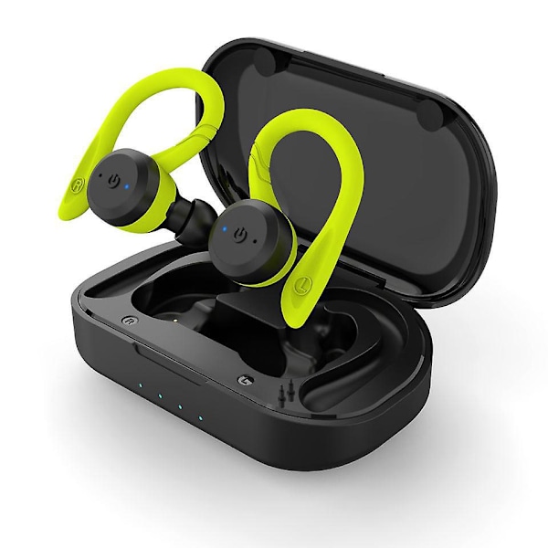 Trådløse støjreducerende øretelefoner Bluetooth Vandafvisende Hovedtelefoner 48 timers spilletid In-Ear med mikrofon til sport løb træning