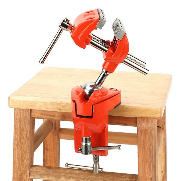 Mini 360° roterende klemme skrustikke Justerbar 70 mm kjevebredde skrustikke bordklemme for arbeidsbenk treverk