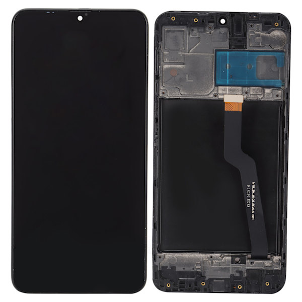 Skærmudskiftning LCD-skærm Touch Digitizer Samling til Samsung Galaxy A105Type med ramme