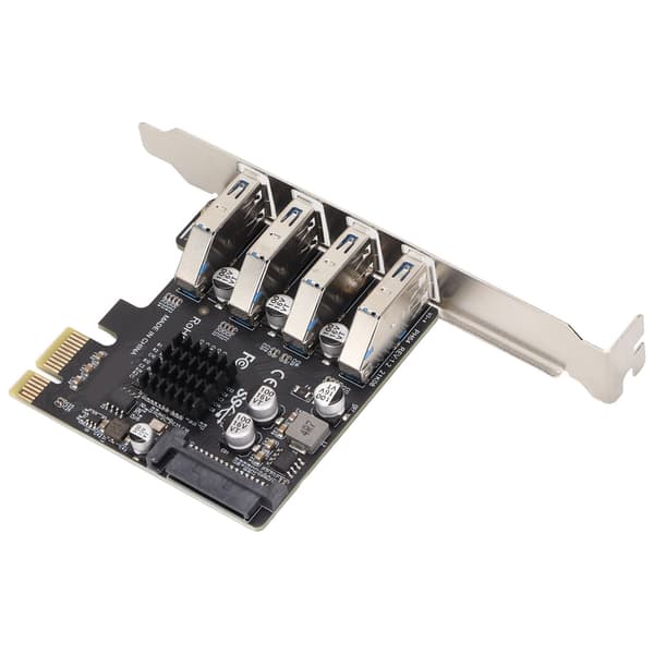 USB 3.0 PCIE Expansionskort PH64 2U/4U VL805 Chip 5Gbps Överföring 4 Port USB Expansionskort för Windows