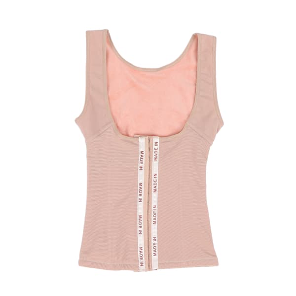 Dame Shapewear Varm Uld Mavekontrol Balde Løfter Kropsformer Åben Buste Bodysuit til Vinter Efterår (Hudfarve)M
