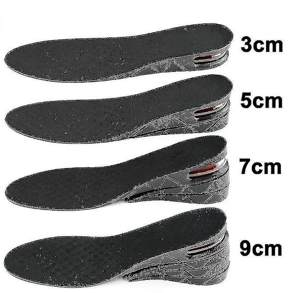 Korkeutta lisäävä näkymättömän pohjallinen, säädettävissä 3 cm:stä 9 cm:iin