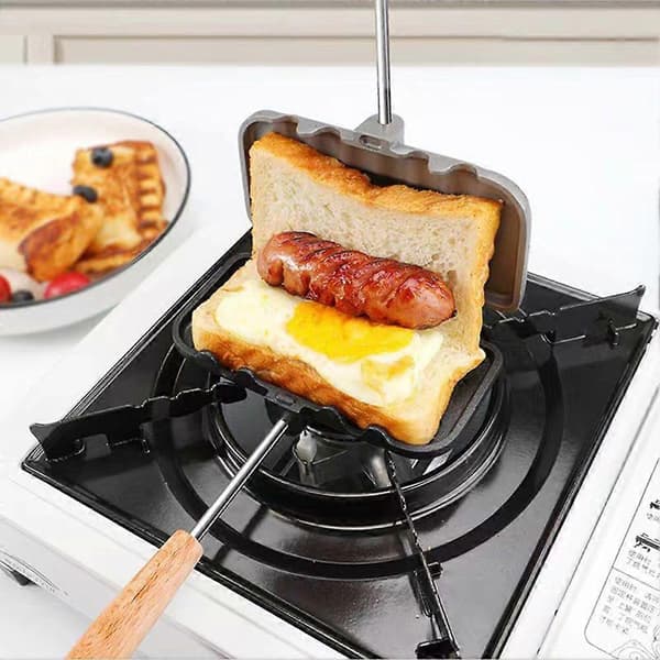 Køkken Sandwich Bageform Dobbeltsidet Sandwich Bageform Husholdnings Hurtig Morgenmad Sandwich Maker A