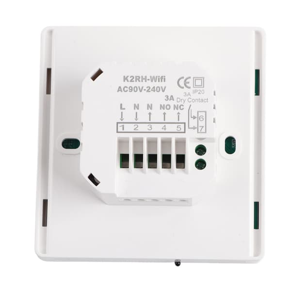 Smart termostat pekskärm 7 dagar programmerbar APP-kontroll WiFi VVS temperaturregulator för hem 90-240V