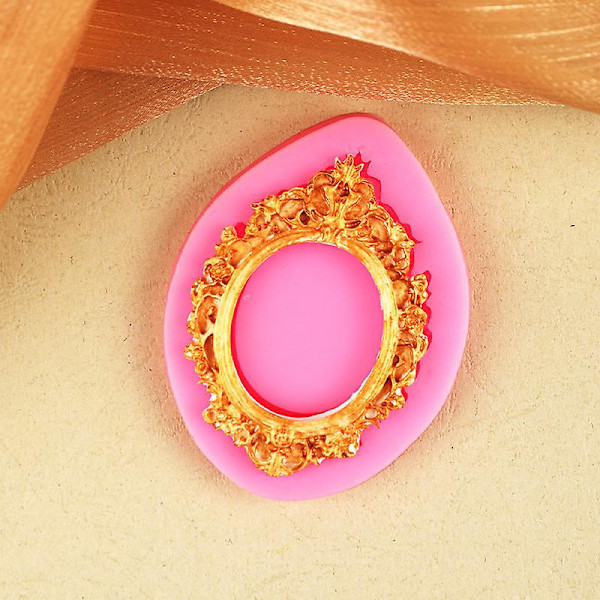 Pink Silikonform til Kagedekoration og Chokoladekonfektfremstilling