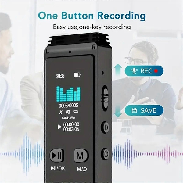 32 GB Digital Stemmeoptager Bluetooth