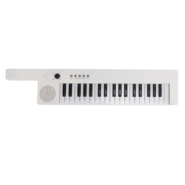 37 Tangenter Keyboard Piano Bärbar Gitarr Elektronisk Orgel Mini Keytar Utbildning MusikinstrumentBF-3755 Vit