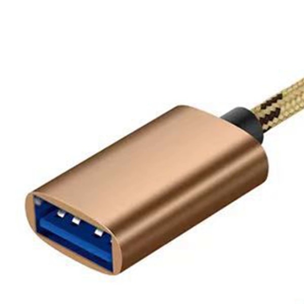 TYPE C OTG Adapter Kabel 2 i 1 USB Type C til USB Adapter til Android Telefon U Disk Card Reader Rose Gold