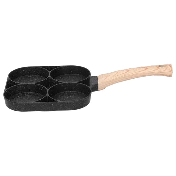 4-hulls stekepanne non-stick eggpannekake kokekar for induksjon gasskomfyr