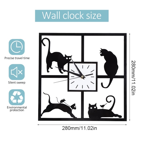 Modern Silent Wall Clock Non Ticking Silver Aluminiumram Cover Dekorativ för sovrum