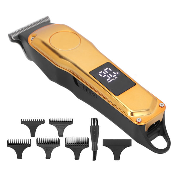Elektrisk hårtrimmer 5 guidekamme Højhastigheds-Low Noise USB Genopladelig Haircut Grooming Clipper