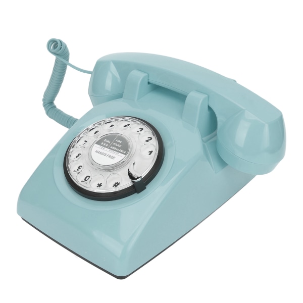 Roterende fastnettelefon Retro gammeldags vintage hjemmetelefon med mekanisk ringetone og højttalerfunktion