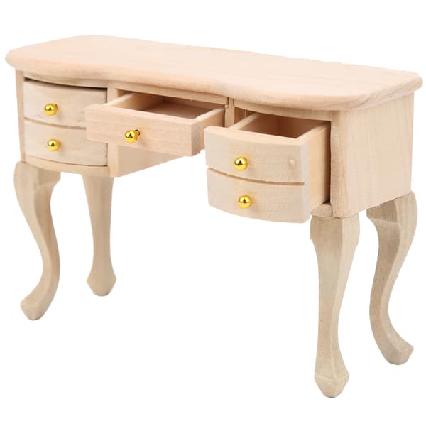 1/12 Dukkehus Simuleret Bord Skrivebord Miniature Møbelmodel Legetøjstilbehør Børnegave