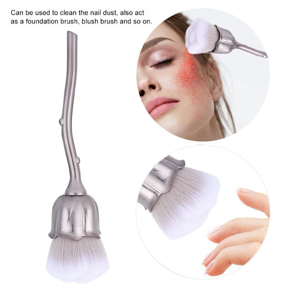 Bløde børste til rengøring af neglestøv Nail Art Powder Støvfjernelsesbørster Manicure DIY Negleværktøj