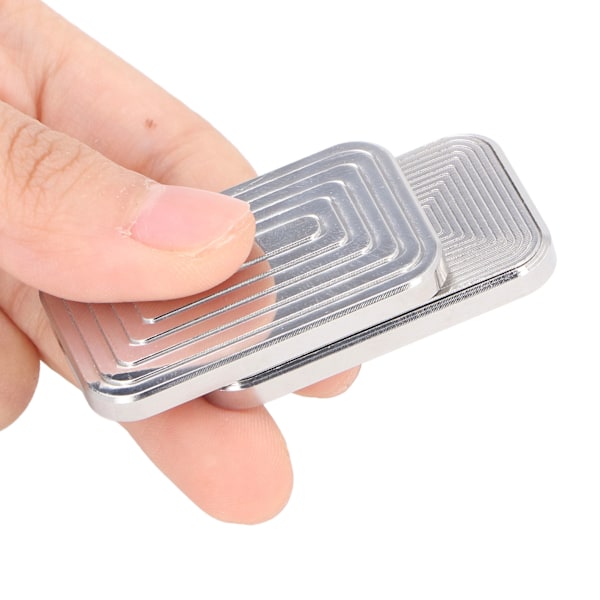 Metallskjutleksak Magnet Push Hand Slider Rostfritt Stål Stress Ångestlindring Leksak för Vuxna