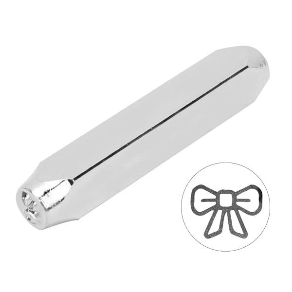 6 mm 1/4 tommer kulstofstål design stempel punch stempelværktøj til DIY læder træ smykker håndværk sløjfe