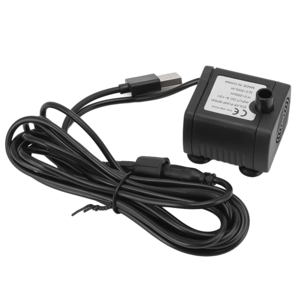 Miniature vandpumpe DC6‑12V 0‑200cm hoved Nem installation Multifunktionel springvand minipumpe til akvarier akvarier