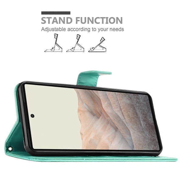 PIXEL 6 Protective Case - with floral pattern and card slots FLORAL TURQUOISE FLORAL TURQUOISE PIXEL 6
