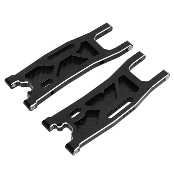 RC-bil bakre fjæringsarm i aluminiumlegering svingarm støvtett karbonplate sett for Traxxas 1/8 Sledge fjernkontrollbil svart