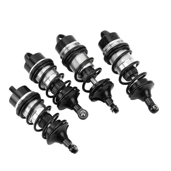 RC Forreste Bageste Støddæmper Aluminiumlegering Høj Elastisk Fjeder RC Stødabsorberende Del til ARRMA 1/7 Sort