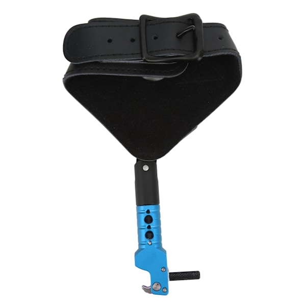 Bågskytte Compound Båge Release Hjälpmedel Trigger Justerbar Båge Release handledsrem Skytte handledsband Spreader Blå