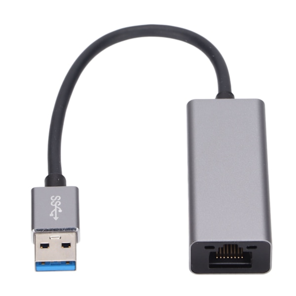 USB 3.0 Ethernet-adapter i aluminium, kablet Gigabit Ethernet-nettverksadapter, kompatibel med Switch Notebook PC