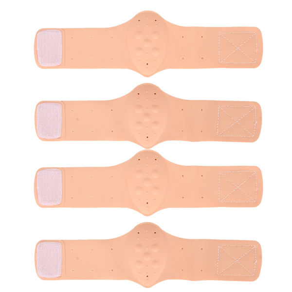 2 par Arch Pad självhäftande stöd Silikon innersula Elastisk platt fotvårdsmaterial Ljusare upp hudfärg