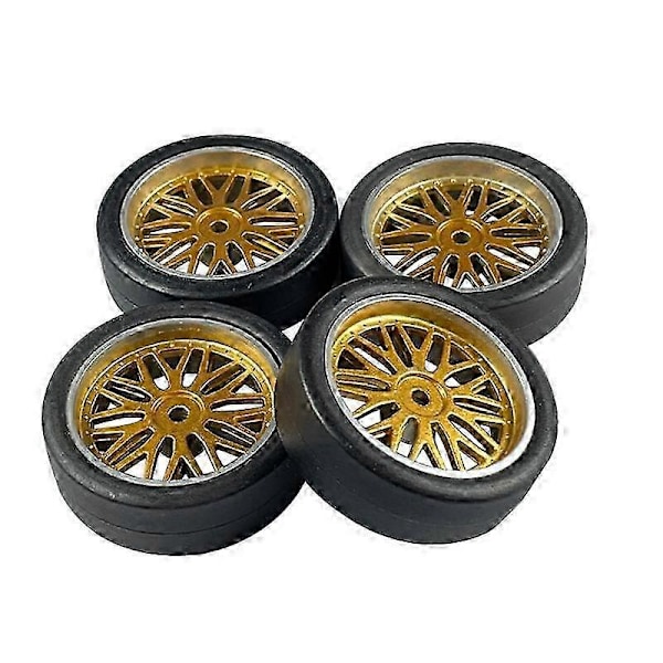 4 st 32mm RC Drift Däck Hjul Kompatibel med LDRC AE86 1/18 RC Bil Uppgraderingsdelar Tillbehör