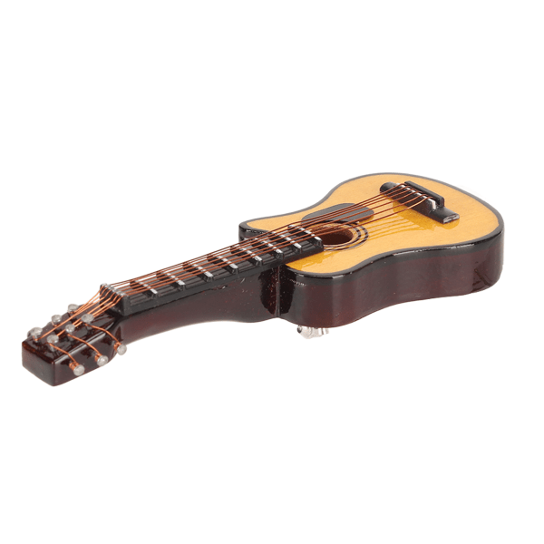 Guitarbroche Naturtro moderigtig harpiks, miniaturemusikinstrument, reversnål til musikelskere